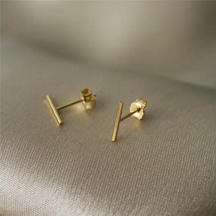Boucles d'Oreilles Remplies d'Or 14K de 10mm