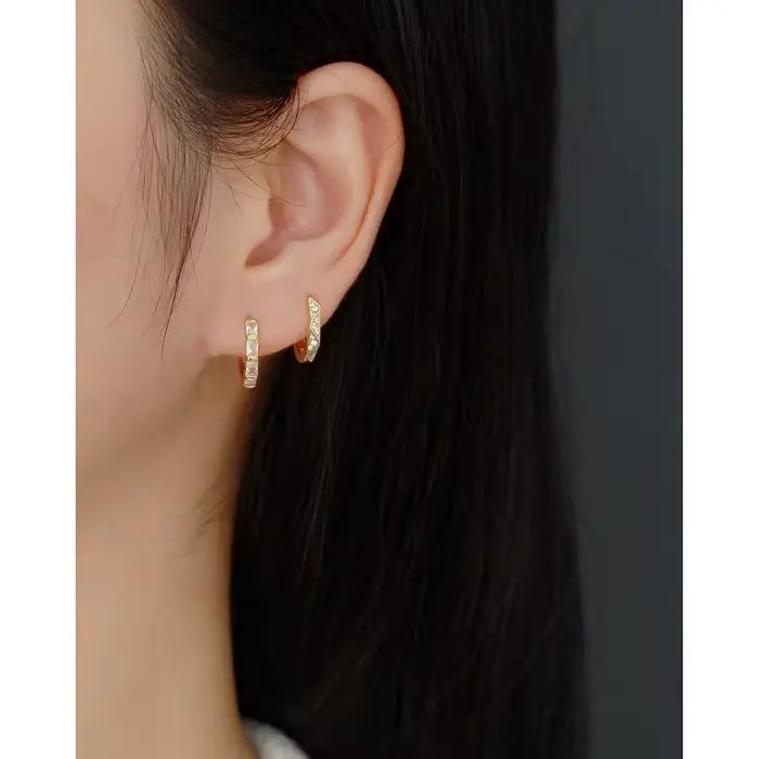 Boucles d'oreilles en argent sterling 925