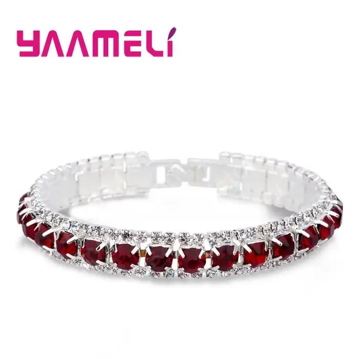 Bracelet en zircone cubique 14 couleurs moderne pour femmes occasions spéciales style à la mode