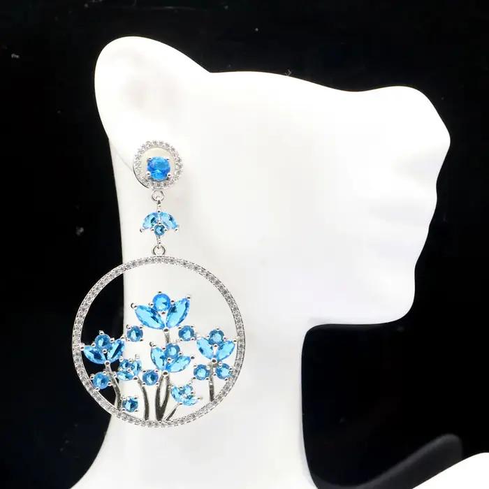 Boucles d'oreilles en argent pour femme