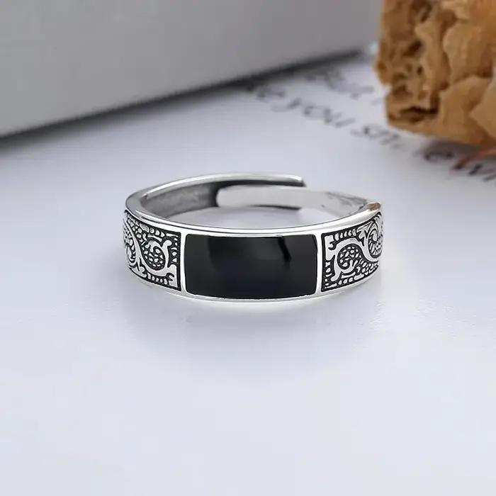 Bague Vintage en Argent Sterling 925 Style Romantique Bijoux d'Engagement pour Femme Occasions Spéciales Nouvelle Collection