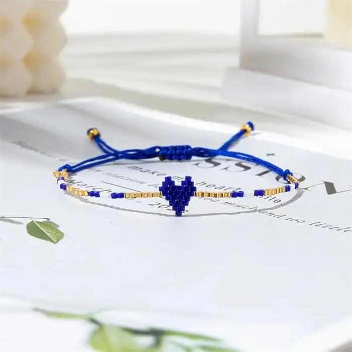 Bracelets de perles Miyuki faits à la main pour femmes coeur amitié Boho bijoux de mode Pulseras Muj