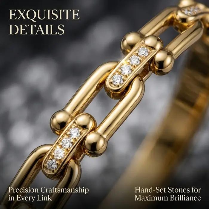 Bracelet à maillons de chaîne de style français