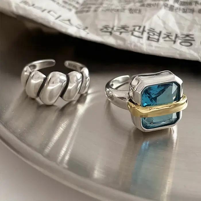 Bague d'ouverture réglable pour filles et femmes
