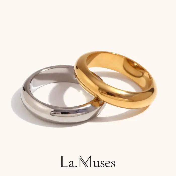 Bague en acier inoxydable 316L La.Muses élégante pour femmes parties occasions spéciales
