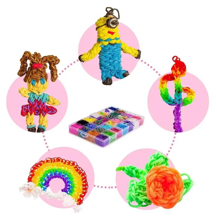 1 Kit de Recharge de Bracelets en Élastiques pour Tissage
