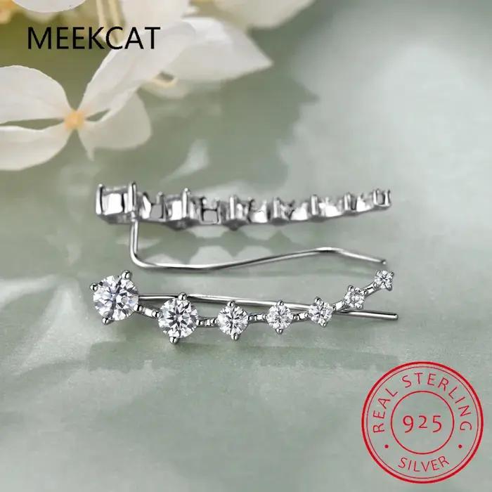 Boucle d'oreille Moissanite Full D pour femmes