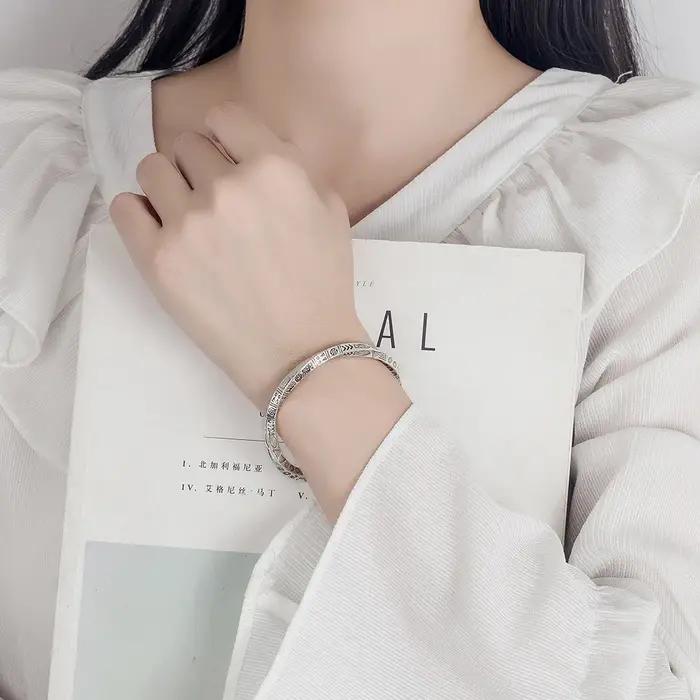 Totes en argent sterling 925 ouvertes Bracelets
