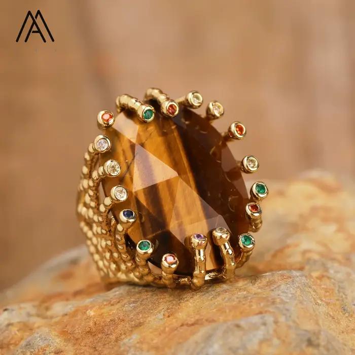 Bague en cristal naturel