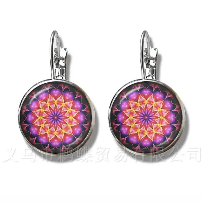 Boucles d'oreilles de Yoga au henné indien classique
