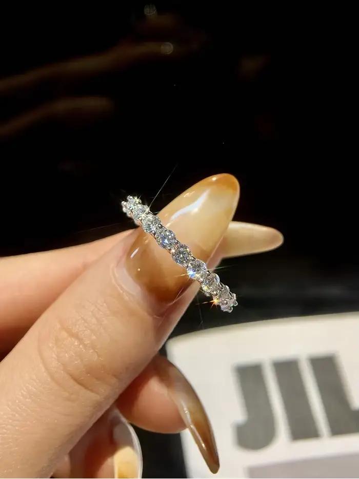Bague classique en argent Sterling 925 pour femmes