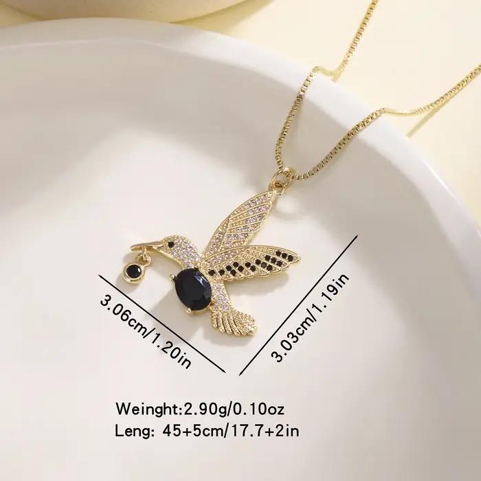 Nidin – collier colibris pour femmes et filles