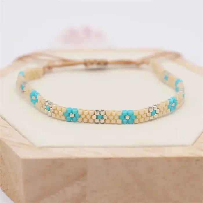 ZBoom GVI-Bracelet perlé multicolore pour femmes