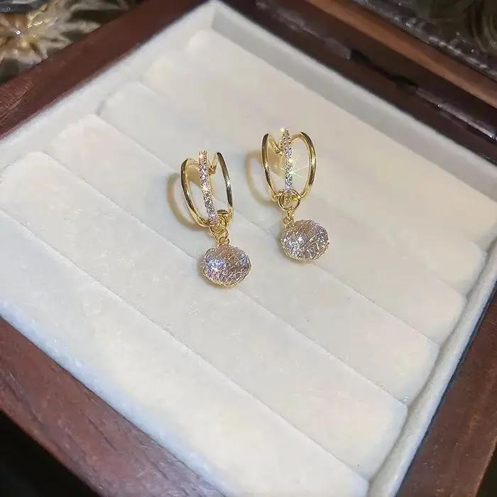 Boucles d'oreilles Vintage françaises avec pampilles en perles et raisin