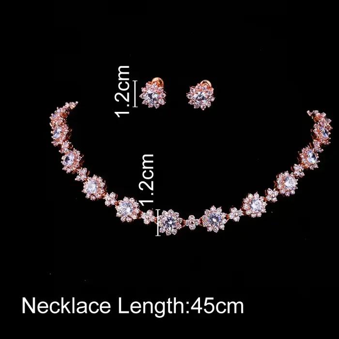 SUGO Classic – ensemble de bijoux ronds en zircone pour femmes