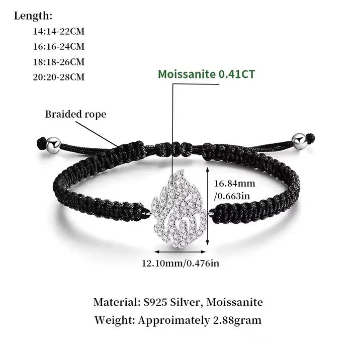 MUXIFC – bracelets en moissanite pour femmes et hommes