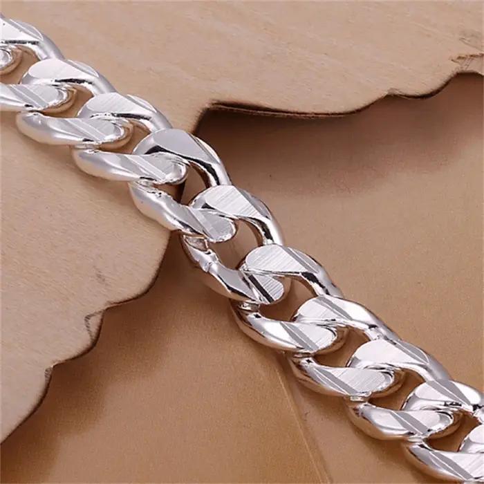 Bracelet en argent sterling 925 pour hommes et femmes