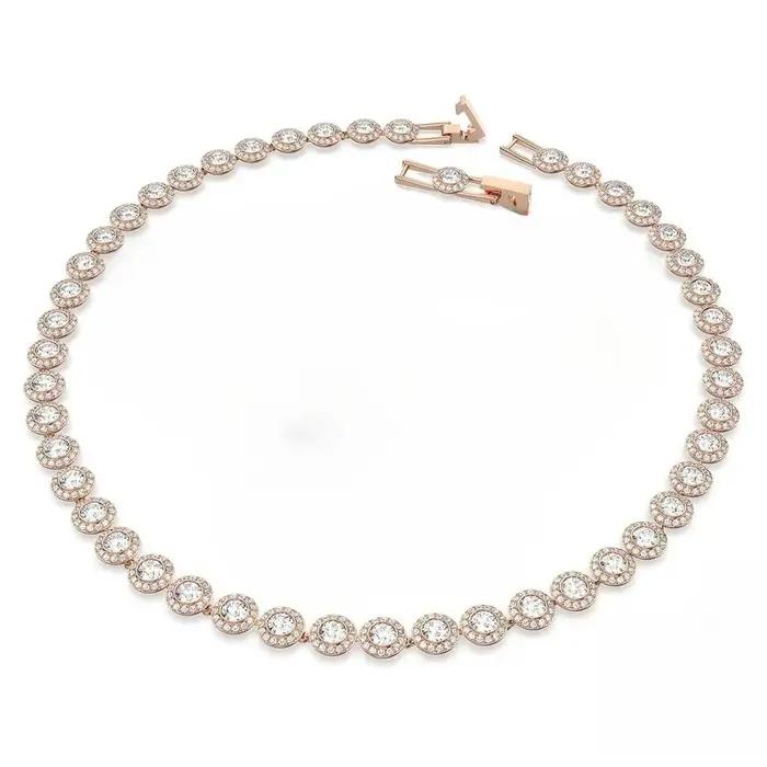 Ensemble de bijoux rond 2026 avec boucles d'oreilles, bracelet et collier en pierres précieuses pour femmes occasions spéciales