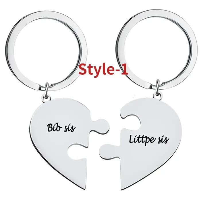 Collier BFF en Acier Inoxydable pour Famille, Pendentif Ajustable, Ensemble de Bijoux, Cadeaux pour