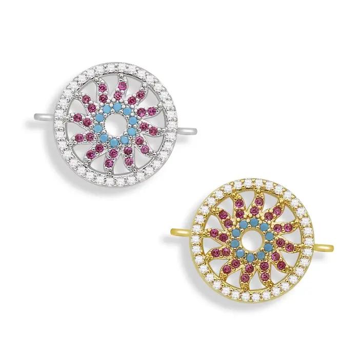 Zunderes-Pendentif à breloque plaqué or pour collier et bracelet