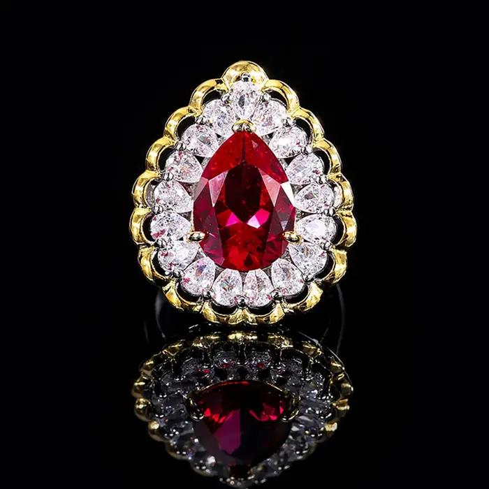 Bague en émeraude Paraiba Tourmaline avec diamants à haute teneur en carbone pour femmes occasions spéciales comme mariage, anniversaire, engagement et fête