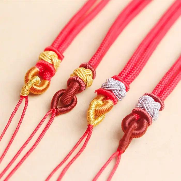 Collier Symbole Chinois en Corde Tressée à la Main
