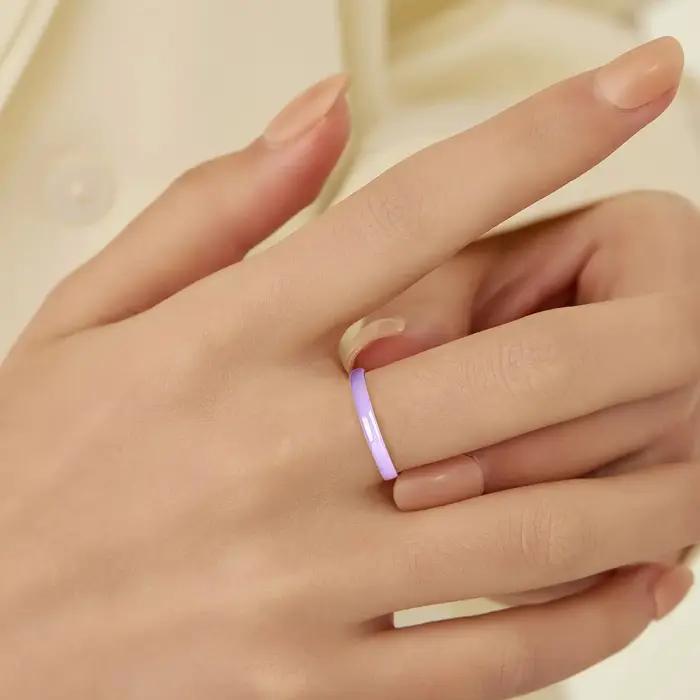 Bagues en céramique au Design romantique et doux