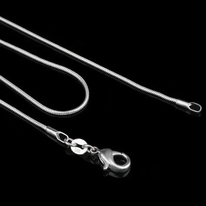 Nouveau collier fin en argent sterling 925 pour femmes