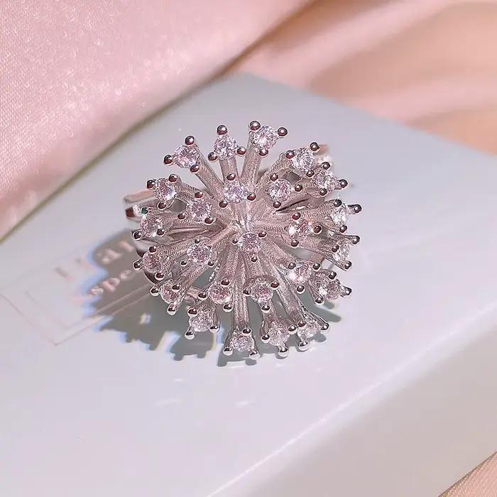Bague flocon de neige en argent 925 pour femmes