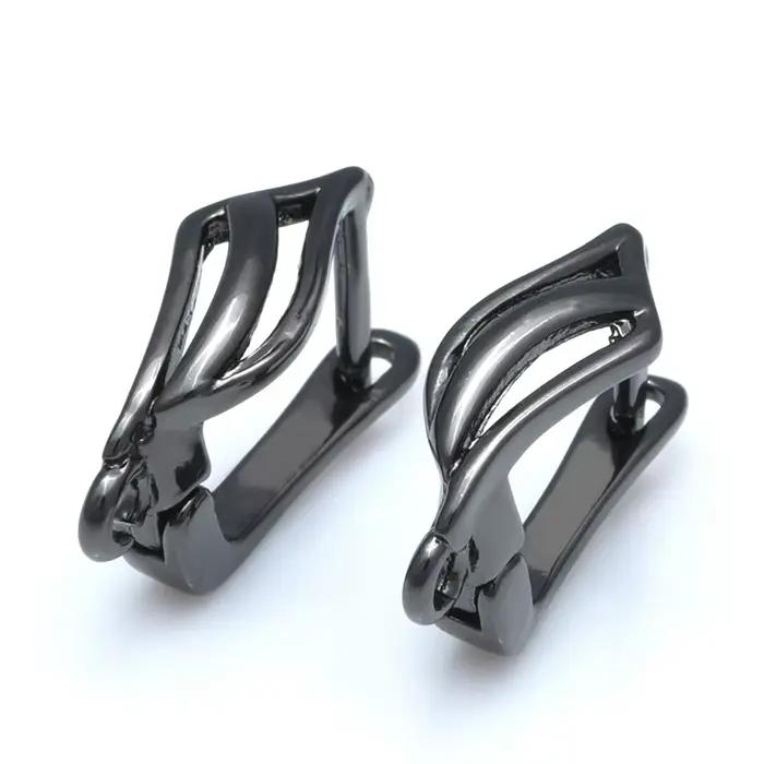 Nouvelle boucle d'oreille pour fabrication de bijoux, accessoire de bricolage, cerceau or argent noi