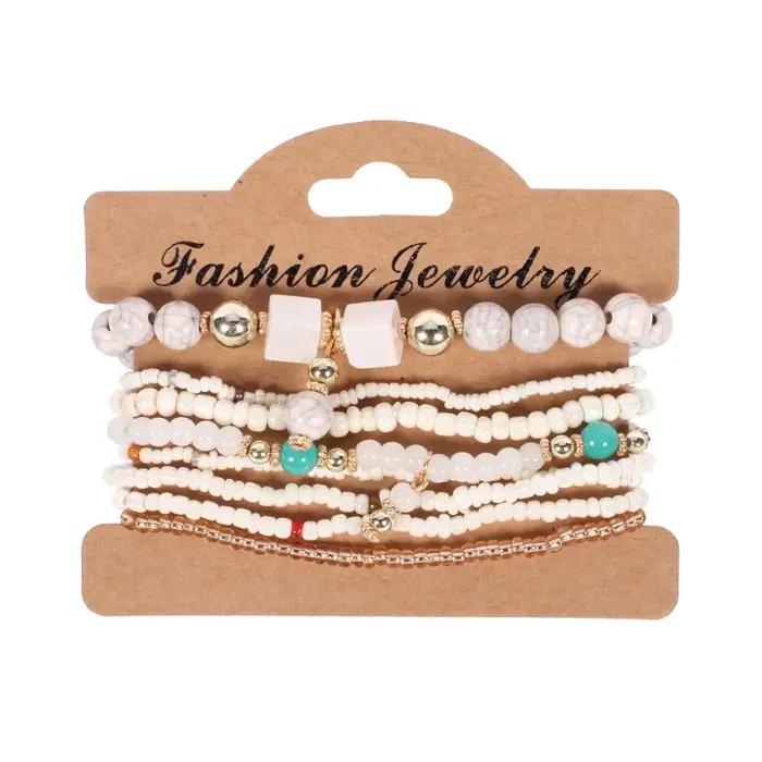 Ensemble de bracelets bohème en perles faites à la main pour femmes
