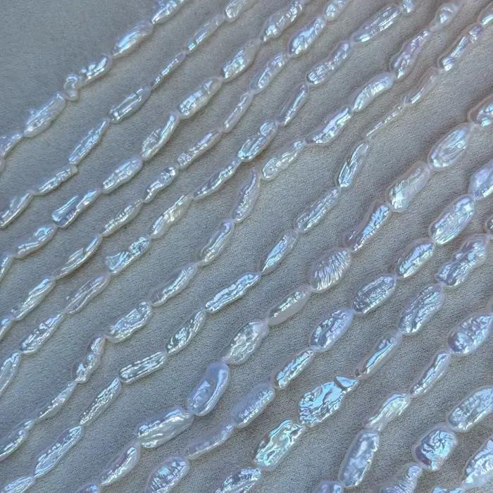 Perles de culture d'eau douce naturelles baroques