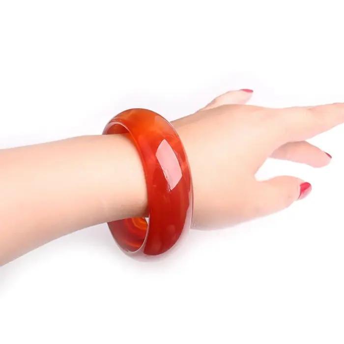 Bracelet agate rouge, bracelet pour femmes, escales à la mode