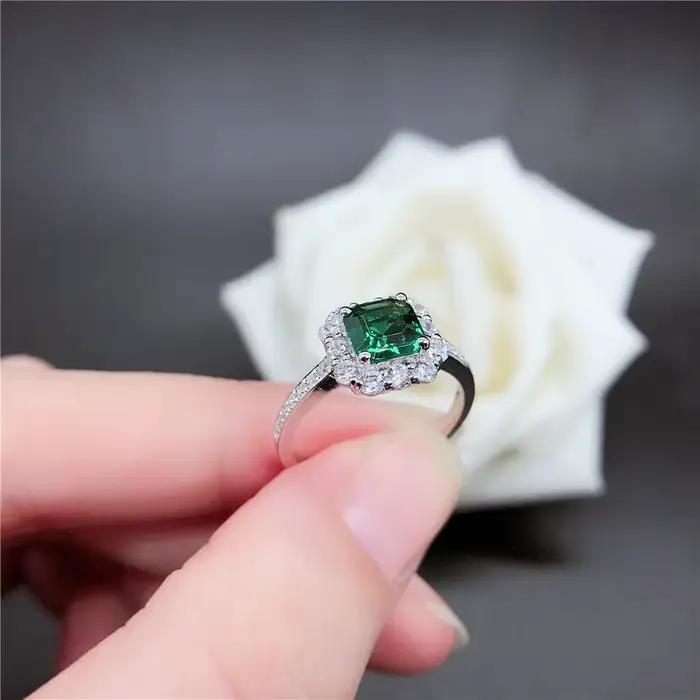 Bague en or blanc pur 18 carats pour femme