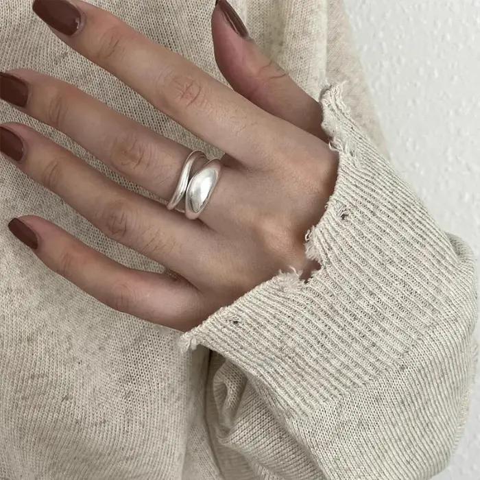 Bagues de fiançailles en argent Sterling 925 pour femmes
