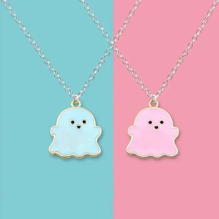 Collier avec pendentif en forme de fantôme diable pour Couple