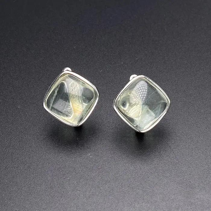 Boucle d'oreille Larimar naturelle élégante en argent Sterling 925, Lapis Malachite aigue-marine, pi