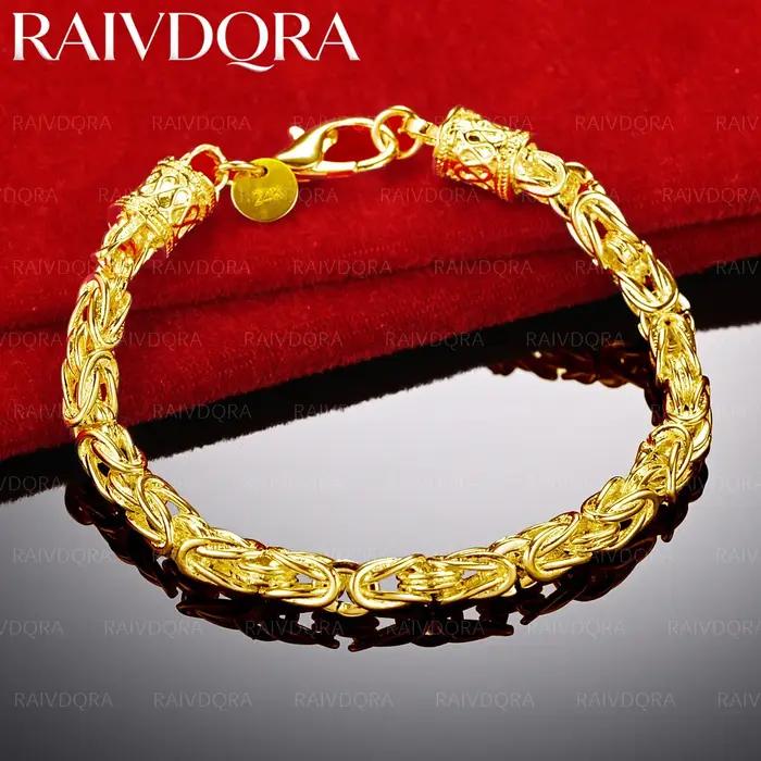 Bracelets chaîne plaqués or 18 carats pour femmes