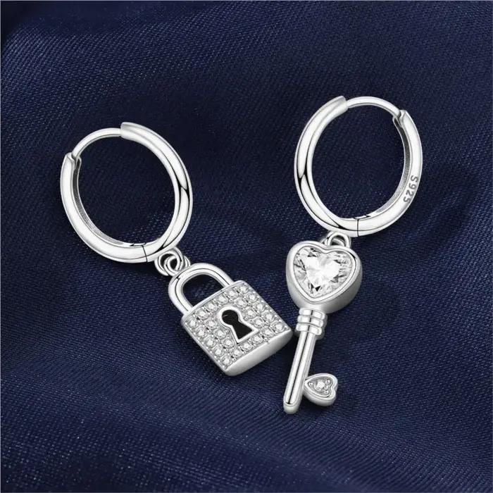 MISEFF 2025 925 clés et serrures en argent Sterling breloques pendentif Eardrop boucles d'oreilles originales bijoux à bricoler soi-même femmes cadeaux d'anniversaire