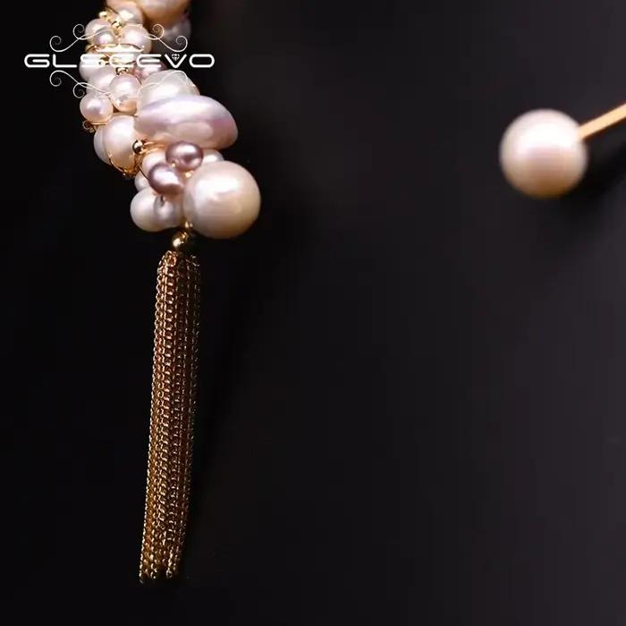 Collier de perles d'eau douce naturelles