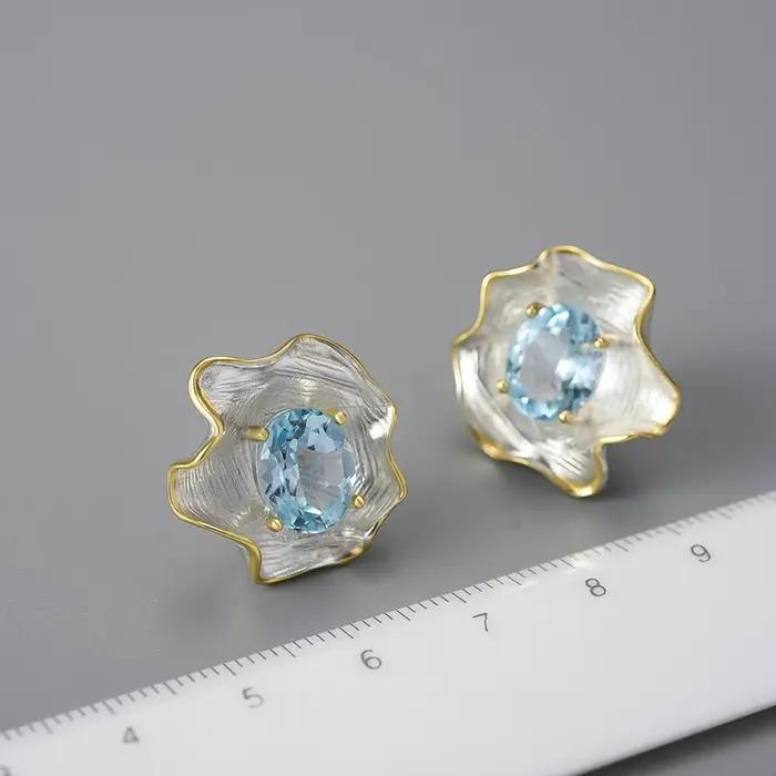 Lotus Fun – boucles d'oreilles en argent Sterling 925 pour femmes
