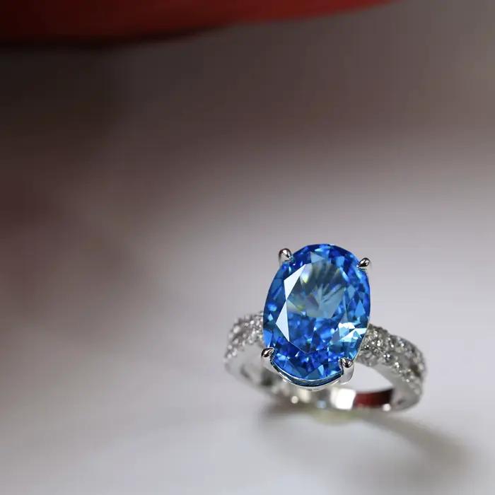 WUIHA – bague de cocktail en argent Sterling 100% 925