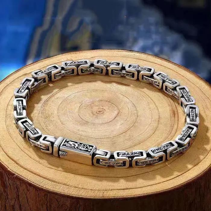 Bracelet à motif Mantra de Dragon à Six caractères