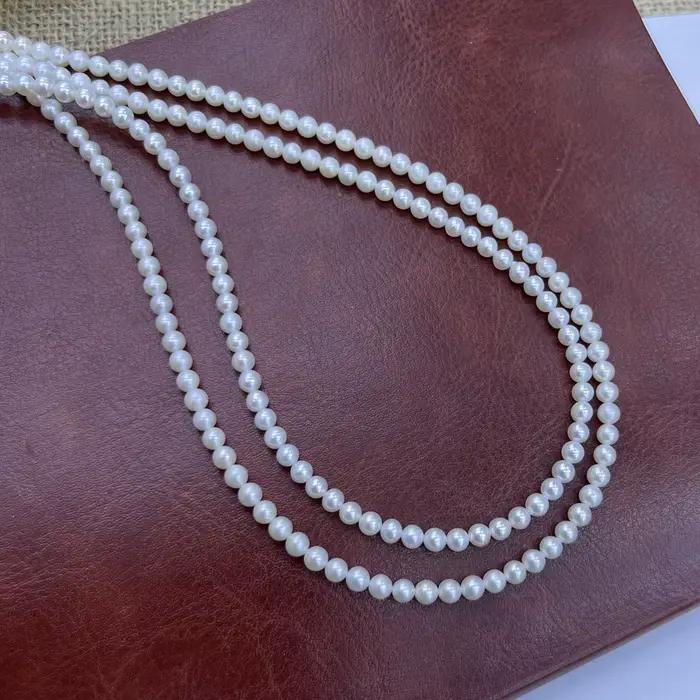 Perles d'eau douce presque rondes brillantes pour création de bijoux homme femme colliers bracelets occasions spéciales