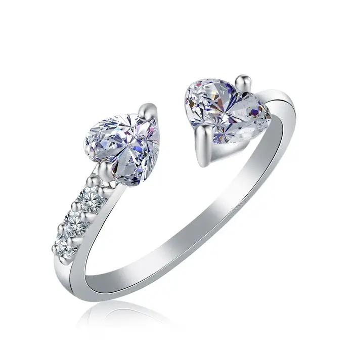 Bague d'engrenage résine incrustée de zirconium bague de cocktail double couche rotative pour hommes et femmes bijou original pour occasions festives