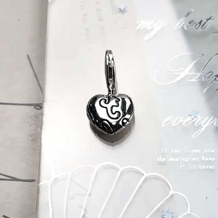 Ornement coeur pendentif balancent breloque femmes cadeau romantique nouveau 925 en argent Sterling bijoux fins
