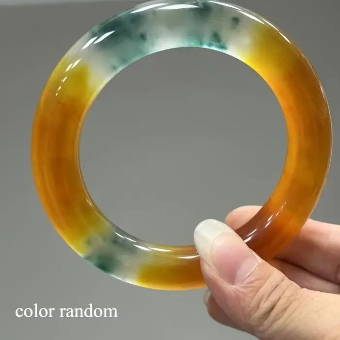 Bracelet en jade de quartzite naturel, bijoux au design élégant pour hommes et femmes