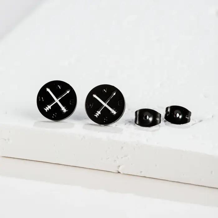 Boucles d'oreilles piercing Tragus en acier inoxydable avec motifs couronne, boussole, étoile, glace à glace, nuage, lunettes, botte et moustache pour filles et femmes occasions spéciales