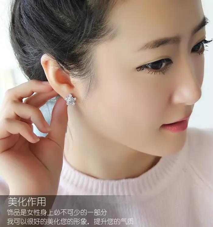 Boucles d'oreilles de luxe en Zircon transparent pour femmes