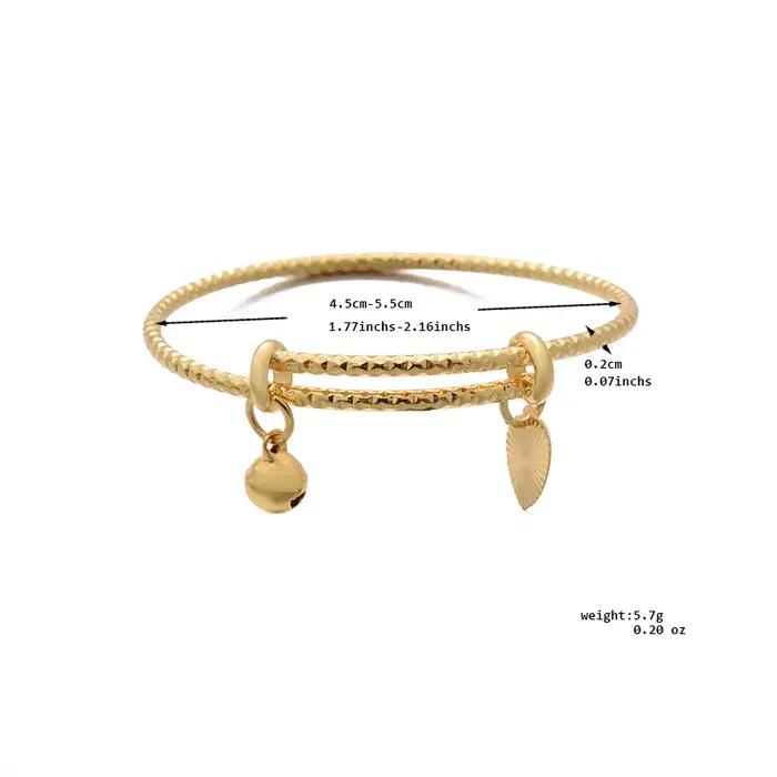 Petits bracelets tendance couleur or pour garçons et filles